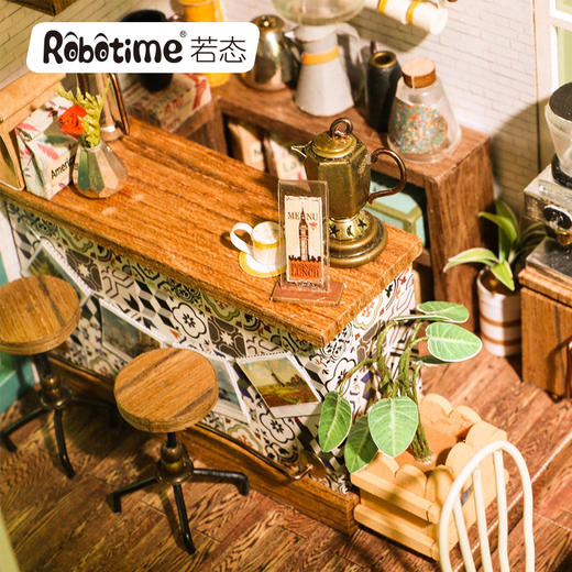 DIY小屋3D立体拼图拼板创意礼物手工拼装咖啡店生日礼物 商品图2