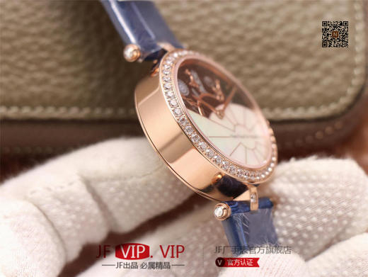 JW梵克雅宝诗意复杂功能系列（巴黎的一天），字面A盘由缟玛瑙跟CNC雕刻铜人打造，机械机芯，女士腕表，皮表带，自动机械机 商品图5