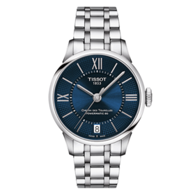 Tissot 天梭杜鲁尔系列钢带80机芯机械女表T099.207.11.048.00
