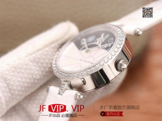 JW梵克雅宝诗意复杂功能系列（巴黎的一天），字面A盘由缟玛瑙跟CNC雕刻铜人打造，机械机芯，女士腕表，皮表带，自动机械机 商品图4