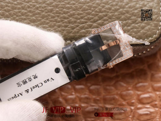 JW梵克雅宝诗意复杂功能系列（巴黎的一天），字面A盘由缟玛瑙跟CNC雕刻铜人打造，机械机芯，女士腕表，皮表带，自动机械机 商品图7