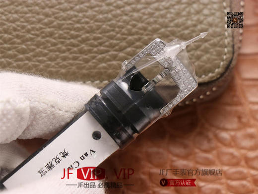 JW梵克雅宝诗意复杂功能系列（巴黎的一天），字面A盘由缟玛瑙跟CNC雕刻铜人打造，机械机芯，女士腕表，皮表带，自动机械机 商品图7