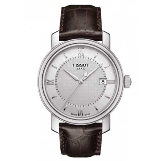 天梭tissot港湾系列皮带石英男表t0974101603800