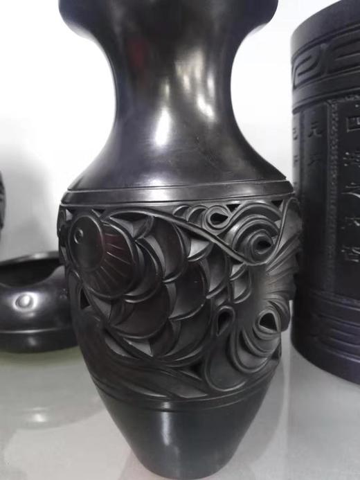 黑陶鱼瓶三件套（仅供济南市区） 商品图4