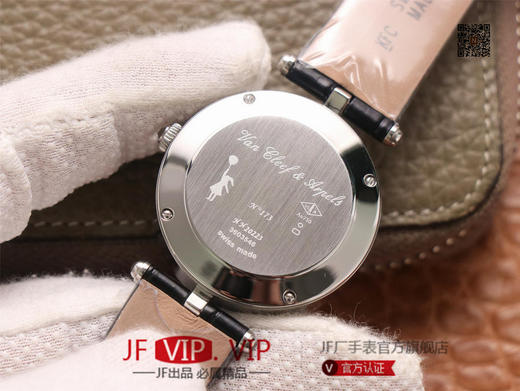 JW梵克雅宝诗意复杂功能系列（巴黎的一天），字面A盘由缟玛瑙跟CNC雕刻铜人打造，机械机芯，女士腕表，皮表带，自动机械机 商品图6