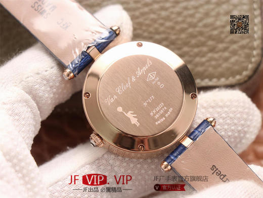 JW梵克雅宝诗意复杂功能系列（巴黎的一天），字面A盘由缟玛瑙跟CNC雕刻铜人打造，机械机芯，女士腕表，皮表带，自动机械机 商品图6