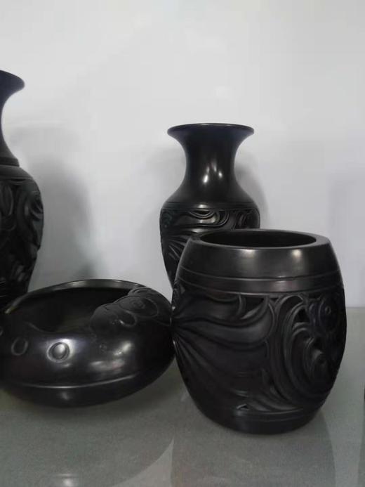 黑陶鱼瓶三件套（仅供济南市区） 商品图5