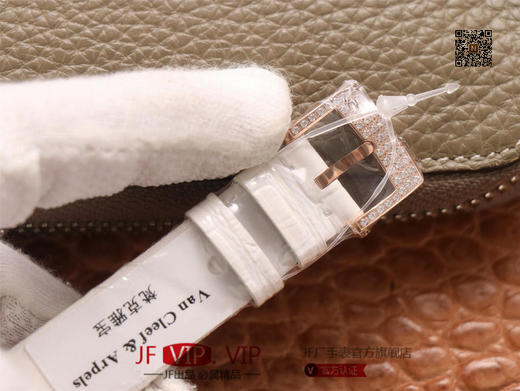 JW梵克雅宝诗意复杂功能系列（巴黎的一天），字面A盘由缟玛瑙跟CNC雕刻铜人打造，机械机芯，女士腕表，皮表带，自动机械机 商品图7