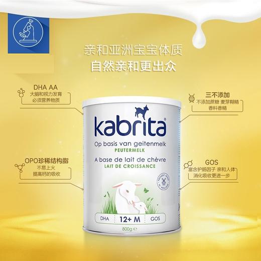 荷兰佳贝艾特Kabrita婴幼儿羊奶粉 3段 宝宝奶粉800g  1-3岁【保税直发】 商品图2