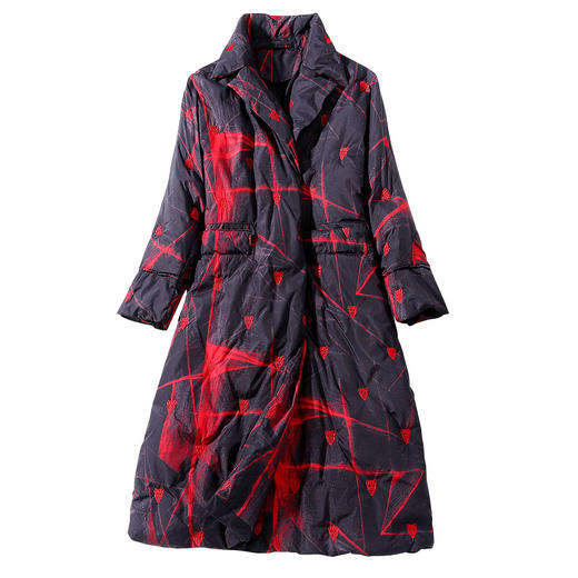 NYT-WW8563冬季新款时尚刺绣中长款外套 商品图4