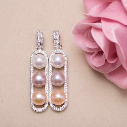 三生石三色福豆珍珠吊坠 商品图1