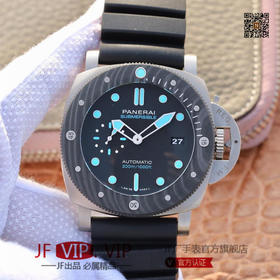 VS沛纳海799，CARBOTECH碳纤维旋转表圈，有着它独特的纹理个性，组合坚固耐用的钛金属表壳，专业独特的美学风格，更好地将坚固和轻盈集于一身，更轻却更硬。男士腕表，精钢表带，自动机械机芯，密底。