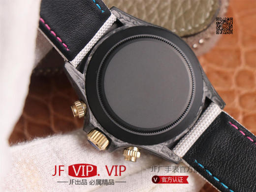 WWF劳力士，宇宙计时迪通拿系列，碳纤维材质打造，镜面双面电镀高透膜工艺，上海7750计时机芯，功能同步原装！男士腕表，绢丝表带，自动 商品图6