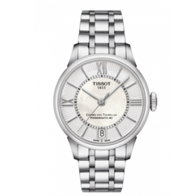 Tissot 天梭杜鲁尔系列钢带80机芯机械女表T099.207.11.118.00