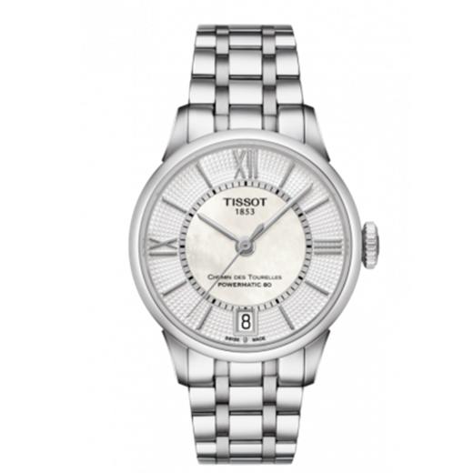 Tissot 天梭杜鲁尔系列钢带80机芯机械女表T099.207.11.118.00 商品图0