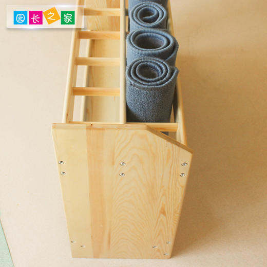 幼儿园实木工作毯架 商品图2