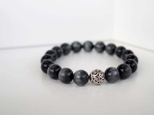 【情侣款】 天然鹰眼石手链 天生一对 原创小众设计 商品图3