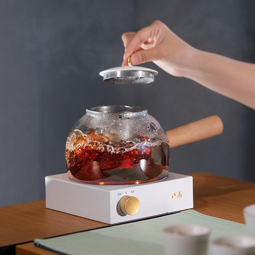 八马茶具|欢煮煮茶壶 茶水分离煮茶器 防烫手工壶600ml - 八马茶业