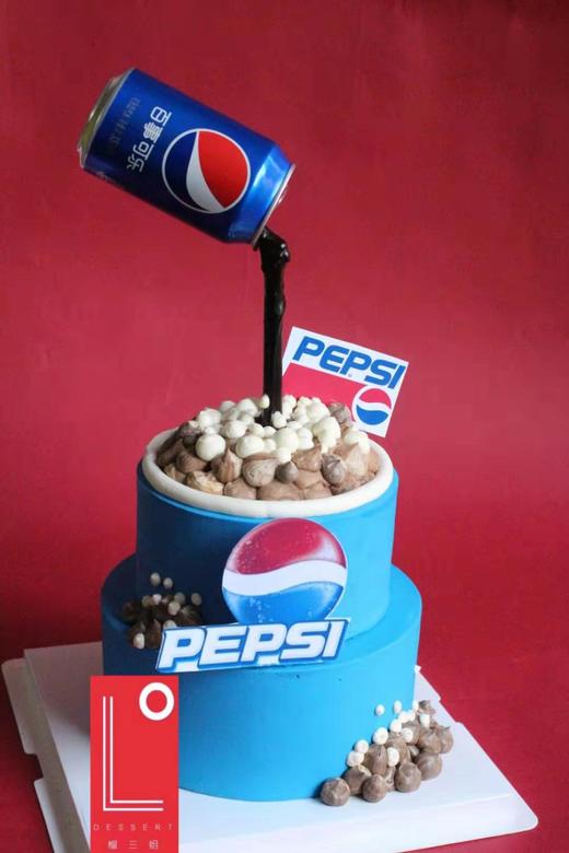 5折)可乐蛋糕(采用美国进口ac可食用色素调色介意慎拍)(定制蛋糕需