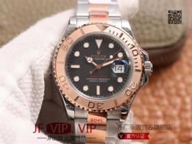 GMF劳力士，游艇名仕型系列，cal.3235机芯，表盘六点位上有劳力皇冠的LOGO，圈口:圈口上的做工更加细腻，经过特殊处理让圈口上不留汗迹