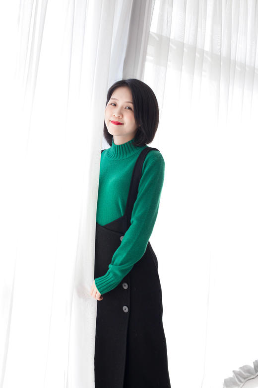 半高领纯色羊绒衫 商品图9