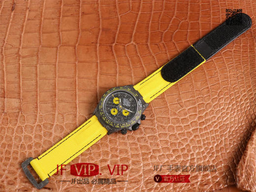 WWF劳力士，宇宙计时迪通拿系列，碳纤维材质打造，镜面双面电镀高透膜工艺，上海7750计时机芯，功能同步原装！男士腕表，绢丝表带，自动 商品图10