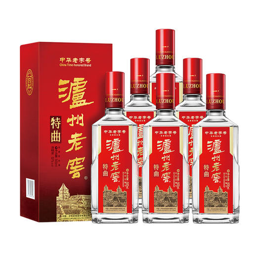 【泸州老窖官方形象店】52度特曲老字号2018版A（第十代）500ml*6 整箱 浓香型白酒 商品图1