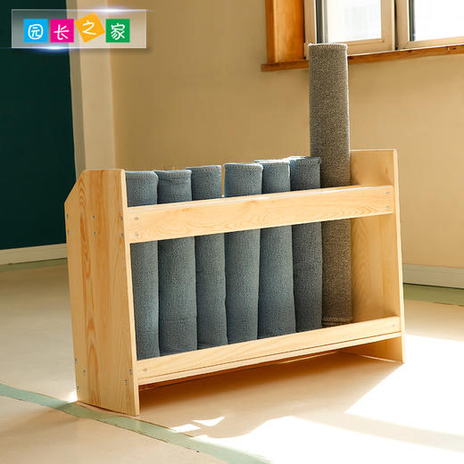 幼儿园实木工作毯架 商品图0