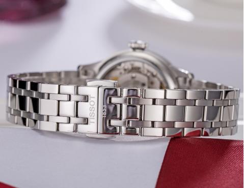 Tissot 天梭杜鲁尔系列钢带80机芯机械女表T099.207.11.116.00 商品图4