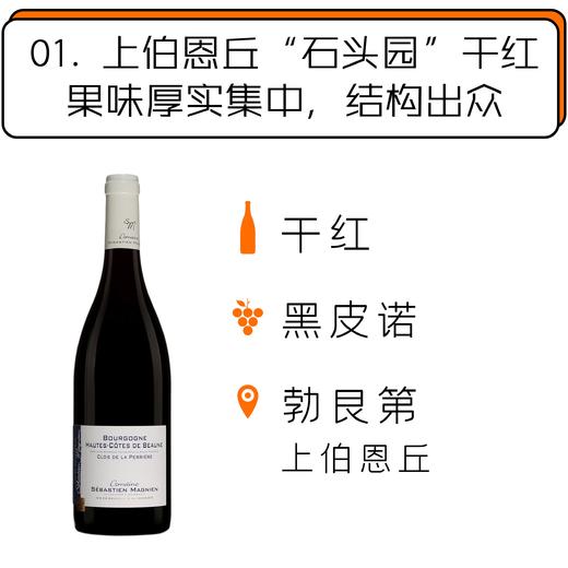 2017年赛玛年酒庄上伯恩丘“石头园”干红Hautes Cotes de Beaune "Clos de la Perriere" Rouge  Domaine Sebastien Magnien 商品图0