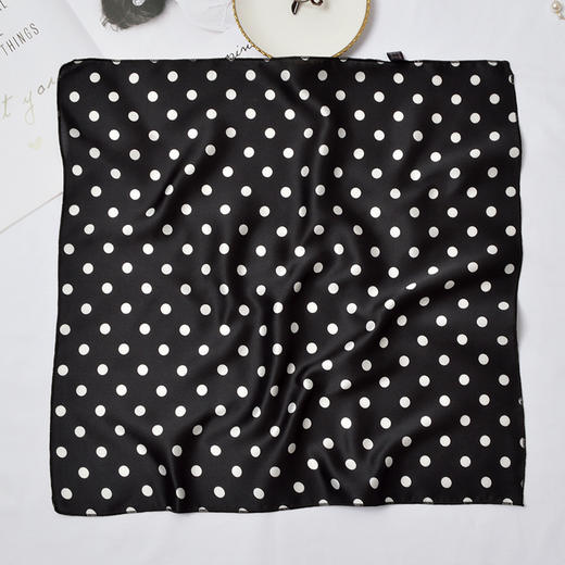 小方巾50x50cm 波点小丝巾女小领巾时尚饰品小围巾 商品图7