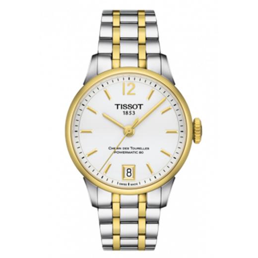Tissot 天梭杜鲁尔系列钢带80机芯机械女表T099.207.22.037.00 商品图0
