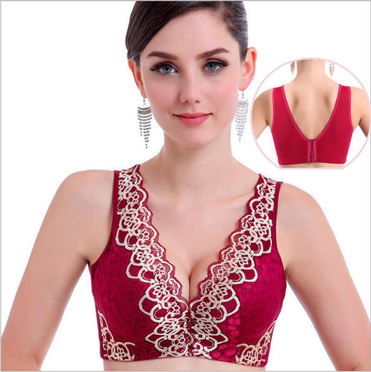 DFZ-8323秋冬调整型无钢圈文胸收副乳聚拢小胸蕾丝女士内衣 XCX 商品图1