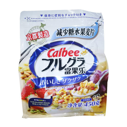 calbee减少糖水果麦片450g/袋 商品图0