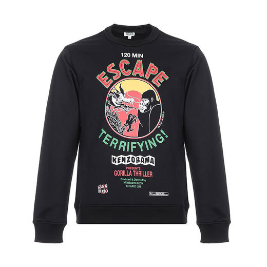 KENZO 高田贤三  通用 百搭 黑色 男卫衣 黑色 F865 SW194 4MA 99 商品图0