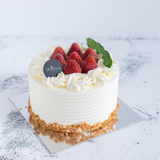 4寸mini雪顶草莓蛋糕 - 糖小合 cake design
