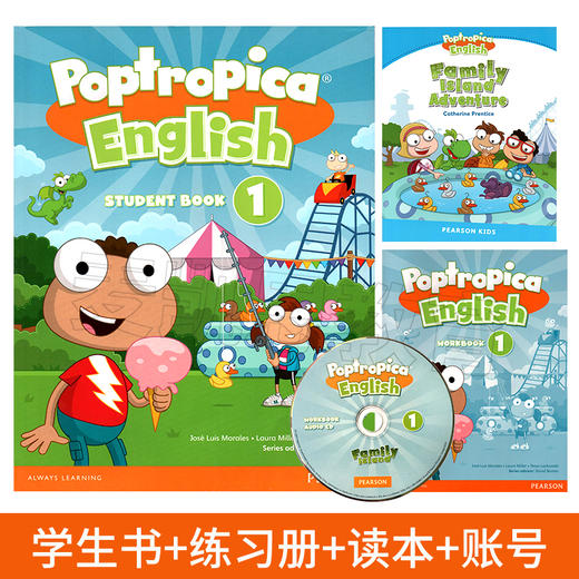 培生少儿美语教材小学英语Poptropica English1/2/3/4/5/6学生书 商品图1