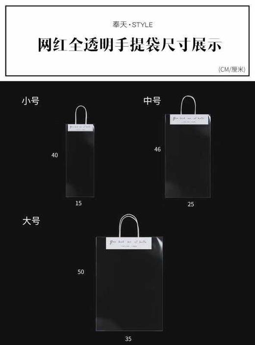 透明手提花袋-- 商品图5