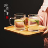 茶杯-玻璃水杯-竖纹彩把杯 个人杯 商品缩略图3