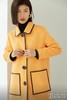 AtelierMissLu / Nuria-奶蜜黄撞色口袋羊毛长外套 商品缩略图7