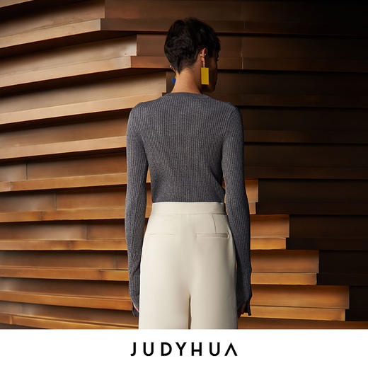 JUDYHUA 几何图案设计感针织上衣 商品图3