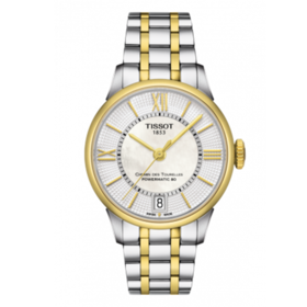 Tissot 天梭杜鲁尔系列钢带80机芯机械女表T099.207.22.118.00