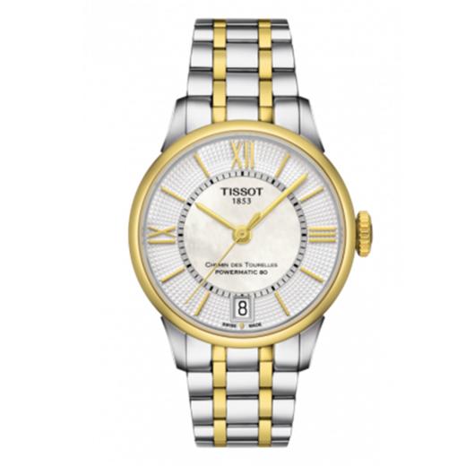 Tissot 天梭杜鲁尔系列钢带80机芯机械女表T099.207.22.118.00 商品图0