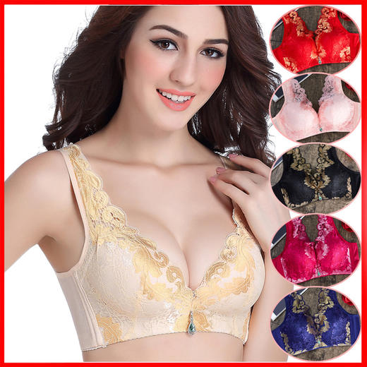 DFZ-8323秋冬调整型无钢圈文胸收副乳聚拢小胸蕾丝女士内衣 XCX 商品图3
