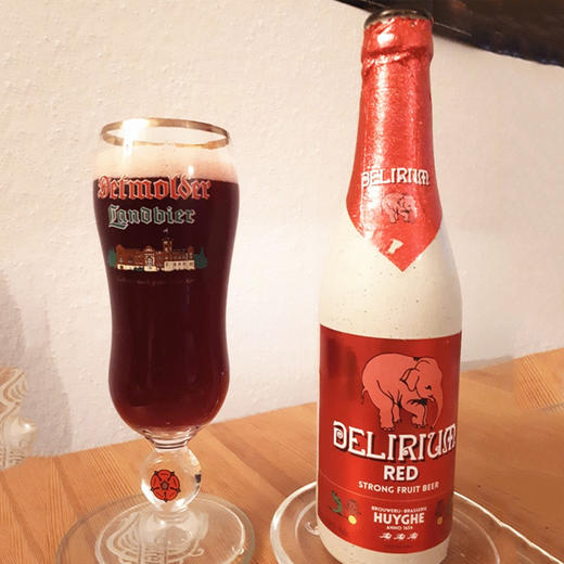 粉象啤酒 给劲樱桃 啤酒 DELIRIUM red330ml比利时 商品图0