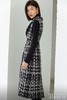 AtelierMissLu / Odete-黑白粗呢格修身长马甲 商品缩略图14