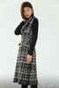 AtelierMissLu / Odete-黑白粗呢格修身长马甲 商品缩略图11