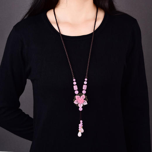 CZYH-031原创民族风个性毛衣链长款项链吊坠挂件 商品图2