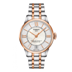 Tissot 天梭杜鲁尔系列钢带80机芯机械女表T099.207.22.118.02