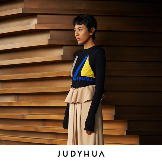 JUDYHUA 几何图案设计感针织上衣 商品图5